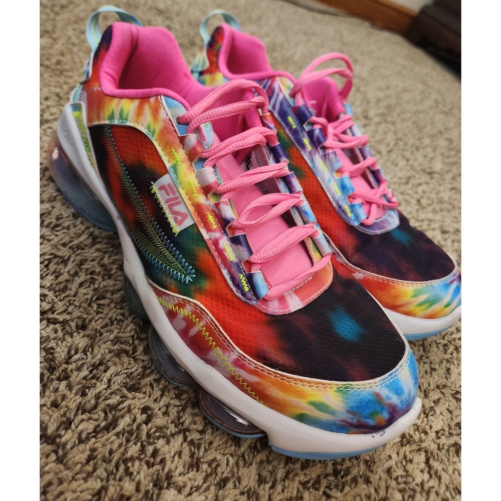 Fila Memory Hyper Split Tie Dye Multi Color Sneak… - image 4